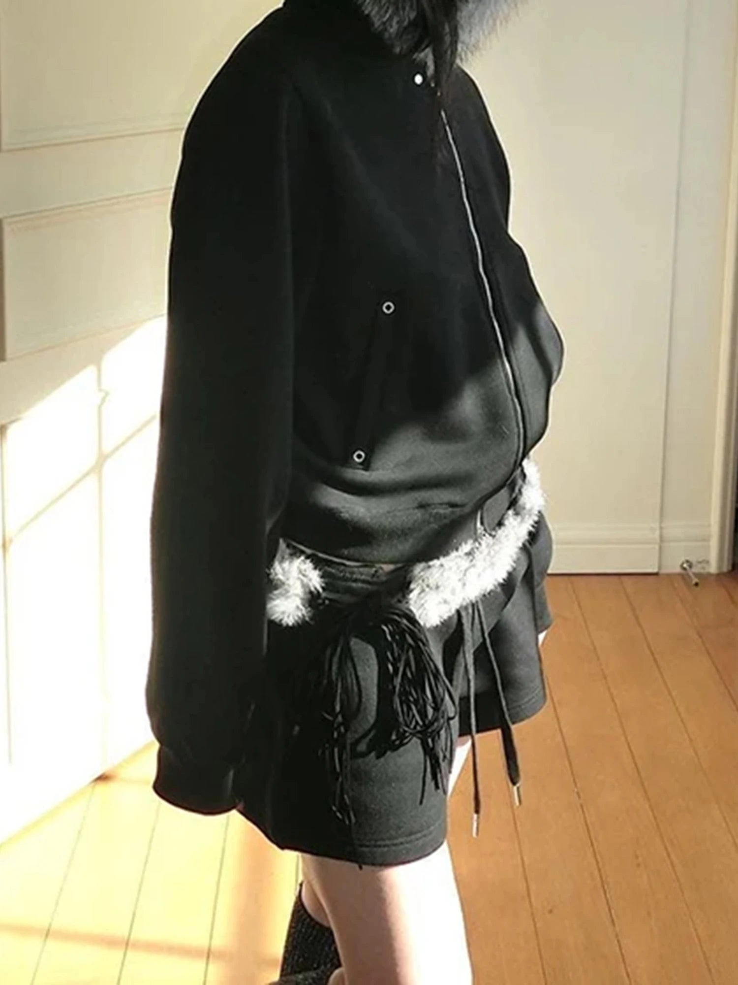 Winter Faux Fur Hooded Coat